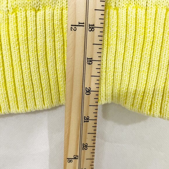 Free People Plumeria Floral Sweater Vest Cable Knit Embroidered Yellow - Size XS - Picture 5 of 5